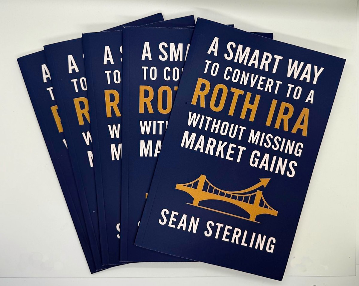Stack of copies of 'A Smart Way to Convert to a Roth IRA Without Missing Market Gains'