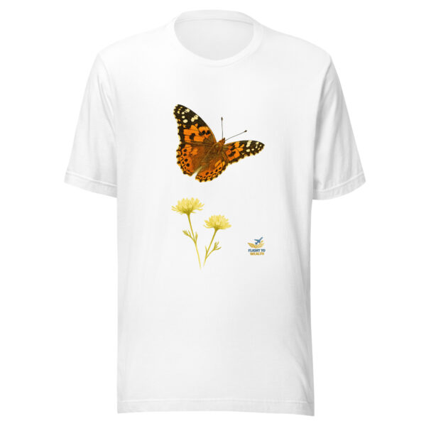 Metamorph: Butterfly Shield Tee – Bella + Canvas 3001 – Unisex Staple - Image 4